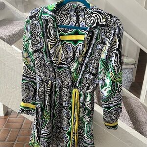 Zara vibrant print mini dress M
